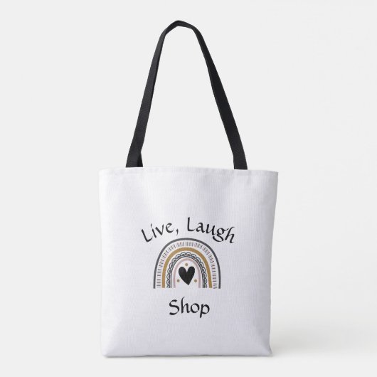 Live, Laugh Shop Tasche (Rückseite)