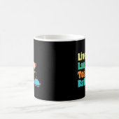 Live-Laugh Toaster Bath Sprichwort Motivierend Kaffeetasse (Mittel)