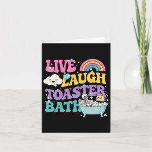 Live Laugh Toaster The Funny Skeleton Meme Dark Hu Karte