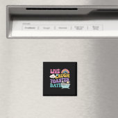 Live Laugh Toaster The Funny Skeleton Meme Dark Hu Magnet (In Situ (Geschirrspüler))