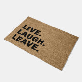 Live-Laugh-Verlass Fußmatte (Schrägansicht)