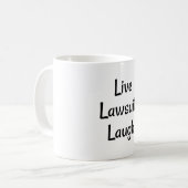 Live Lawsuit Kaffeetasse (Vorderseite Links)