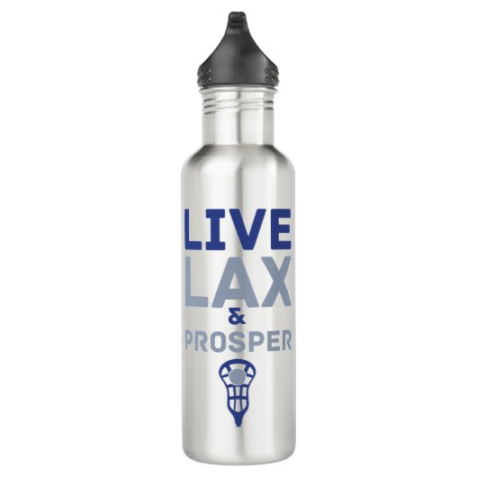 Live LAX und Prosper Lacrosse Edelstahlflasche (Rechts)