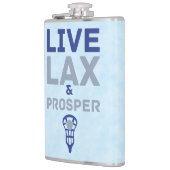 Live LAX und Prosper Lacrosse Flask Flachmann (Links)