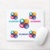 Live.Learn.Create Mouse Pad Mousepad (Mit Mouse)