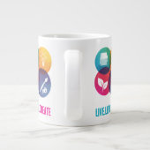 Live.Learn.Create Riesentasse Jumbo-Tasse (Rückseite)
