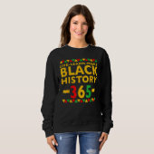 Live Learn Make Black History Month Curly Natural Sweatshirt (Vorne ganz)
