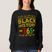 Live Learn Make Black History Month Curly Natural Sweatshirt (Vorderseite)