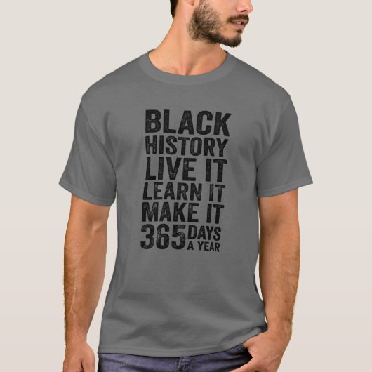 Live Learn Make it 365 Days Black Live Matter Mela T-Shirt (Vorderseite)