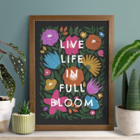 Live-Leben in voller Blüte Frische Kunst drucken