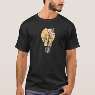 Live-Leben in voller Blüte Sommer Blume positiv be T-Shirt