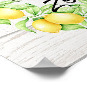 Live-Leben mit Zest Bauernhof Lemon Art Poster (Ecke)