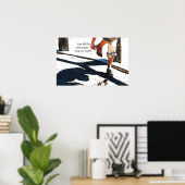 Live-Leben wie Toilettenpapier Poster (Heimbüro)