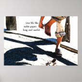 Live-Leben wie Toilettenpapier Poster (Vorne)