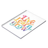 Live-Lernen wächst Notizblock (Linke Seite)