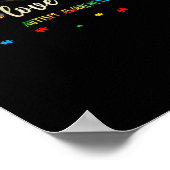 Live-Liebe Akzeptieren Autismus Herzklopfen Puzzle Poster (Ecke)