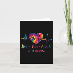 Live-Liebe Akzeptieren Autismus Sensibilisierung G Karte