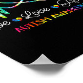 Live-Liebe Akzeptieren Autismus Sensibilisierung G Poster (Ecke)