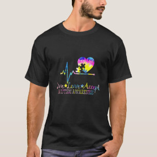 Live-Liebe Akzeptieren Gefärbte Krawatte zur Sensi T-Shirt