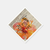 Live-Liebe Aloha Hibiskus Beach Zeichen Serviette (Ecke)