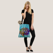 Live-Liebe Aloha Tropical Fish Beach Sign Beach Ba Tasche (Am Model)
