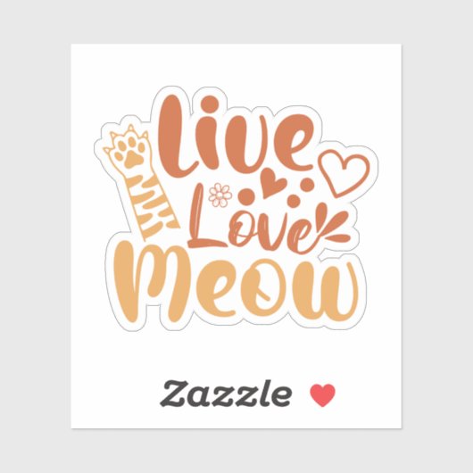 Live-Liebe Aufkleber (Blatt)