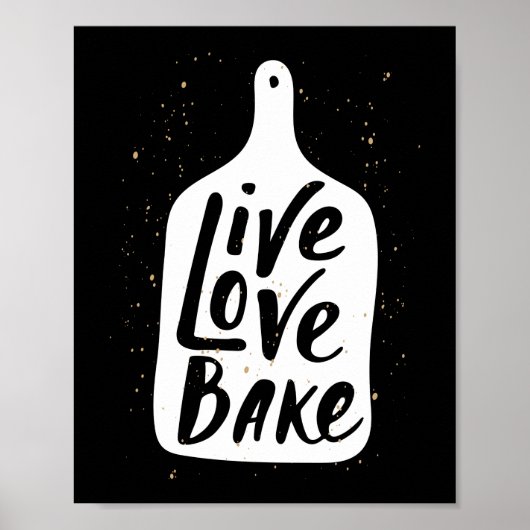 Live-Liebe Bake Poster (Vorne)