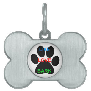 LIVE LIEBE BARK Dog Paw Print Tiermarke