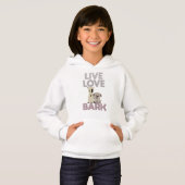 Live Liebe Bark Hoodie (Vorne ganz)