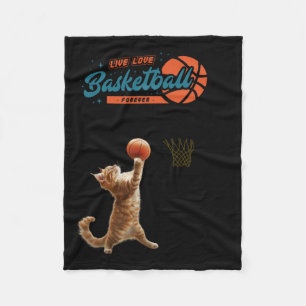 Live Liebe Basketball für immer Fleecedecke