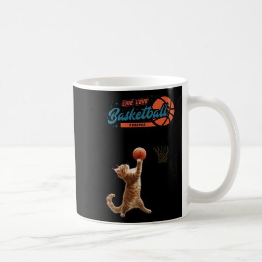 Live Liebe Basketball für immer Kaffeetasse (Rechts)