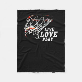 Live-Liebe Basketball von Subgirl Fleecedecke