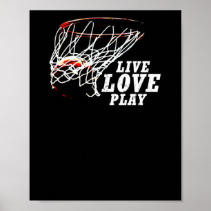 Live-Liebe Basketball von Subgirl Poster
