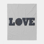 Live-Liebe Basketballspiel Fleecedecke (Vorderseite)