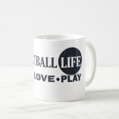 Live-Liebe Basketballspielen Kaffeetasse (VorderseiteRechts)