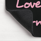 Live-Liebe Bermuda-Skripttext mit Anchor Dark Mousepad (Ecke)