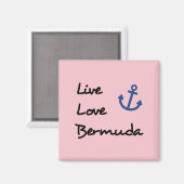 Live-Liebe Bermuda-Skripttext mit Anchor Magnet (Vorderseite/Rückseite)