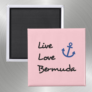 Live-Liebe Bermuda-Skripttext mit Anchor Magnet