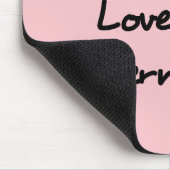 Live-Liebe Bermuda-Skripttext mit Anchor Mousepad (Ecke)