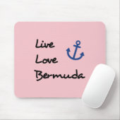 Live-Liebe Bermuda-Skripttext mit Anchor Mousepad (Mit Mouse)