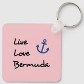 Live-Liebe Bermuda-Skripttext mit Anchor Schlüsselanhänger (Rückseite)