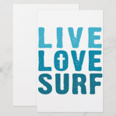 Live-Liebe Briefpapier (Vorne/Hinten)