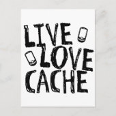 Live, Liebe, Cache Postkarte (Vorderseite)