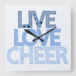 Live-Liebe-Chef - Wall-Clock Quadratische Wanduhr