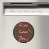Live Liebe Christlich beten Magnet (In Situ (Geschirrspüler))