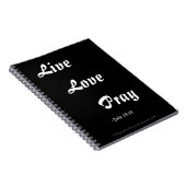 Live Liebe Christlich beten Notizblock (Rechte Seite)