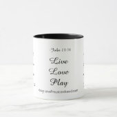 Live Liebe Christlich beten Tasse (Zentrum)