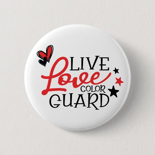 Live Liebe Colorguard Button (Vorderseite)