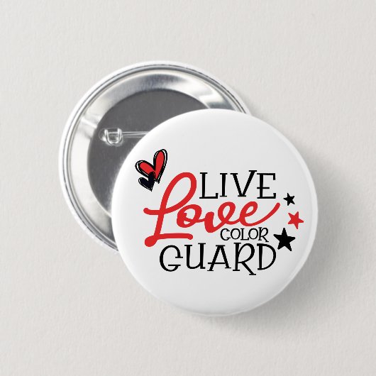 Live Liebe Colorguard Button (Vorne & Hinten)