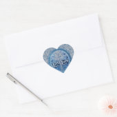 Live Liebe Cross Blue Tree of Life Pattern Herz-Aufkleber (Umschlag)